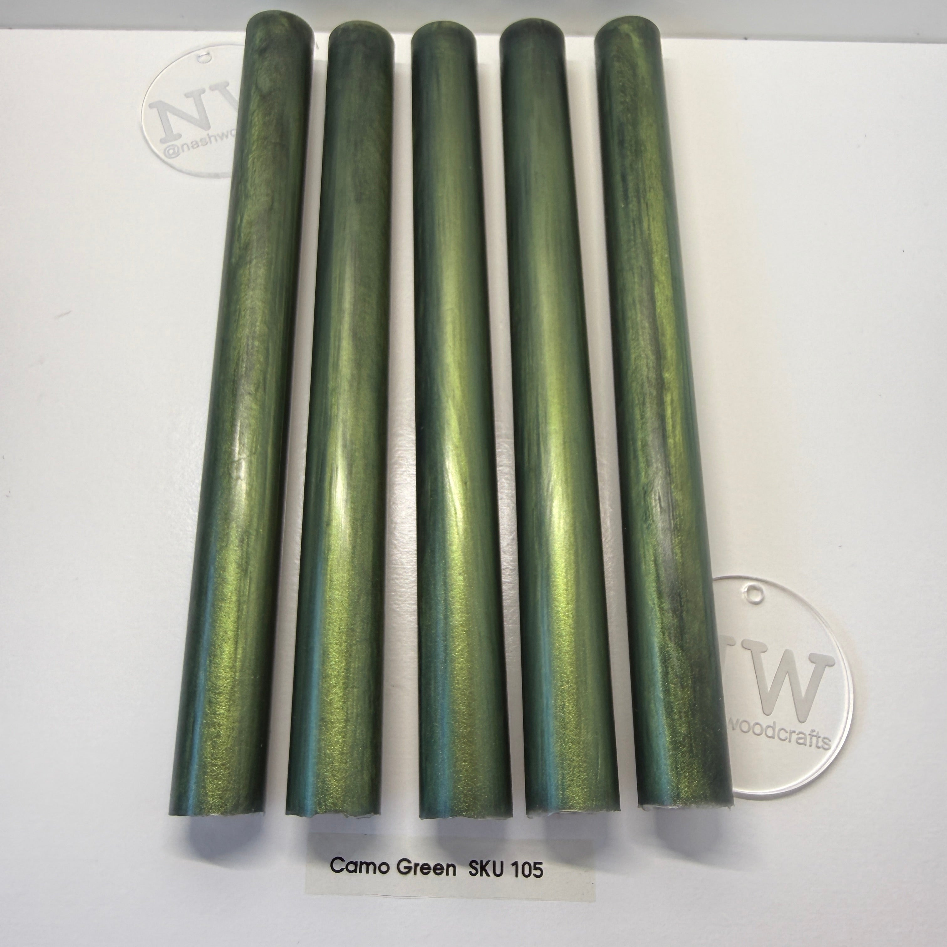 Camo Green pen blank
