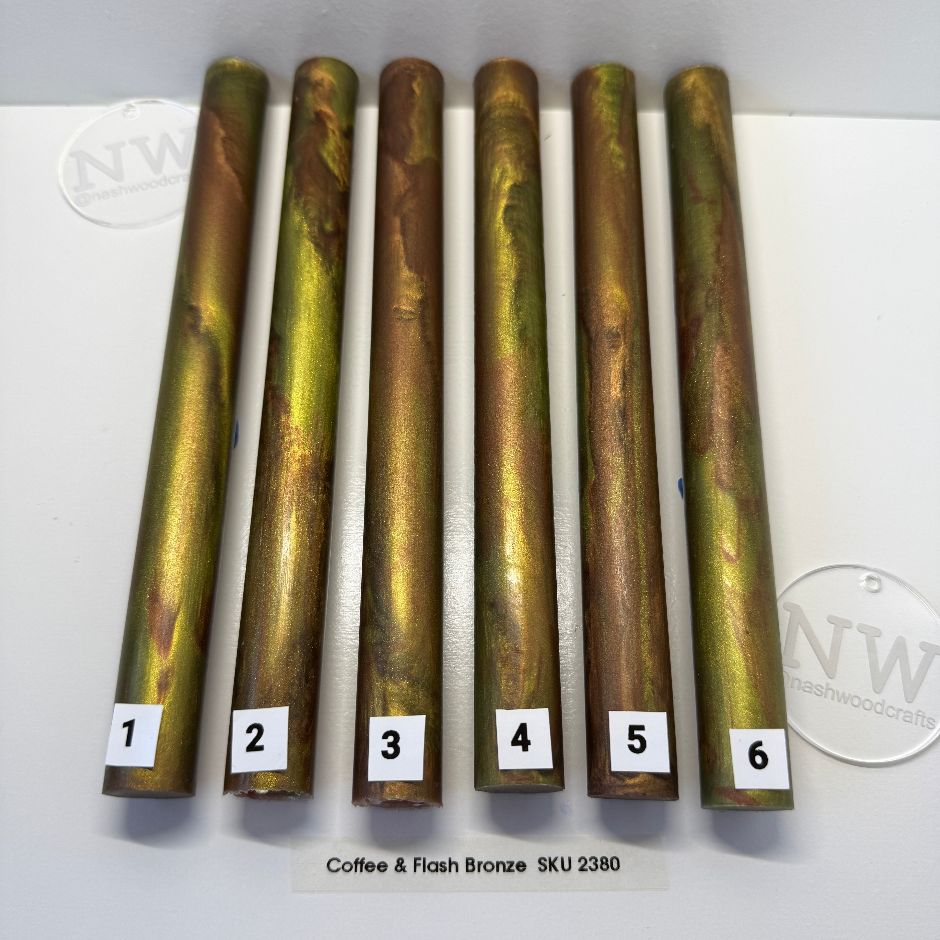 Mixed colour Epoxy pen blanks
