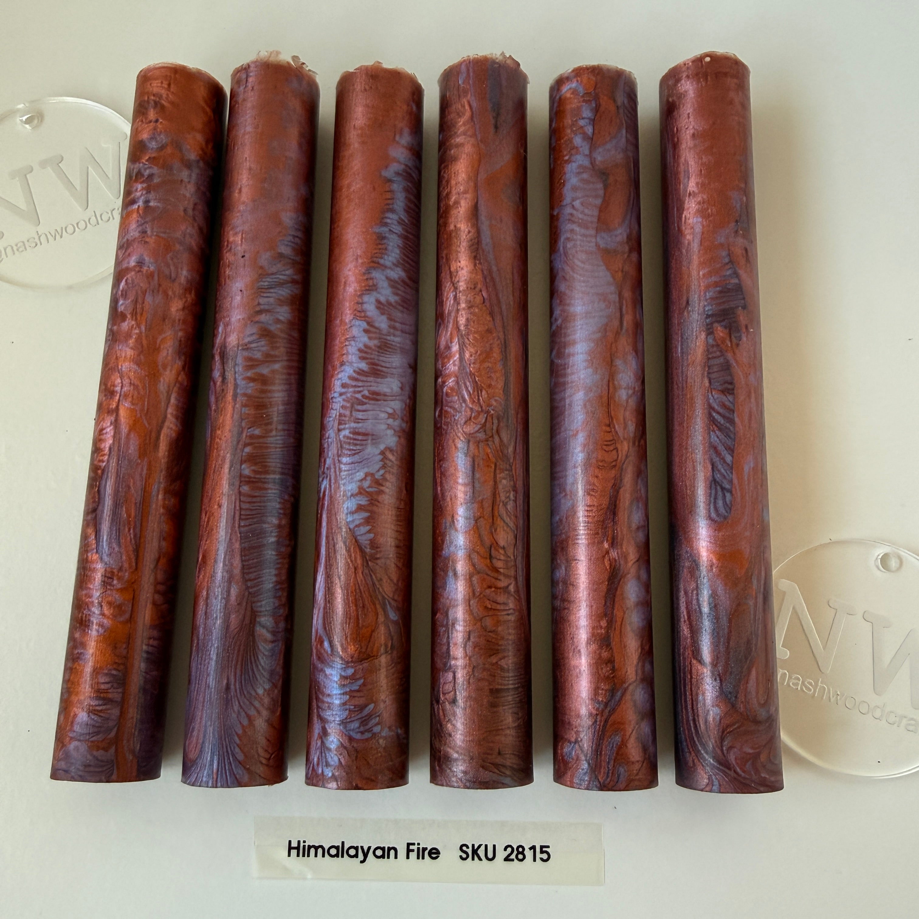 Mixed colour Epoxy pen blanks
