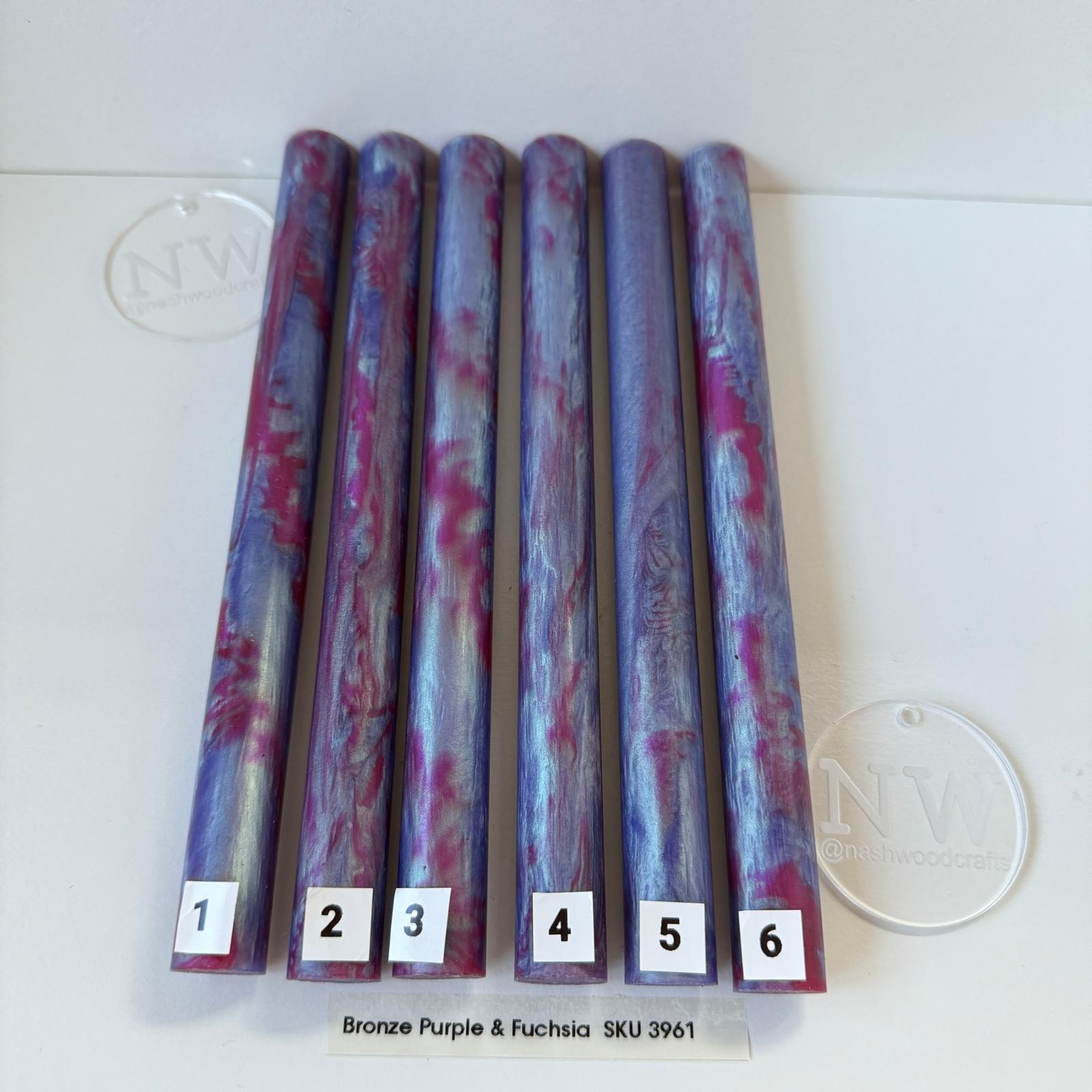 Mixed colour Epoxy pen blanks