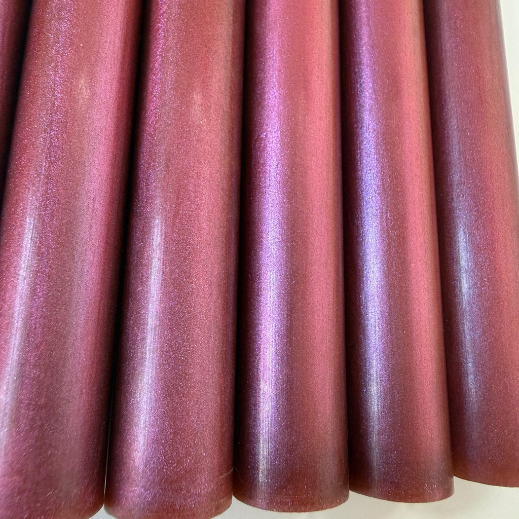 Chameleon resin pen blank - red/pink