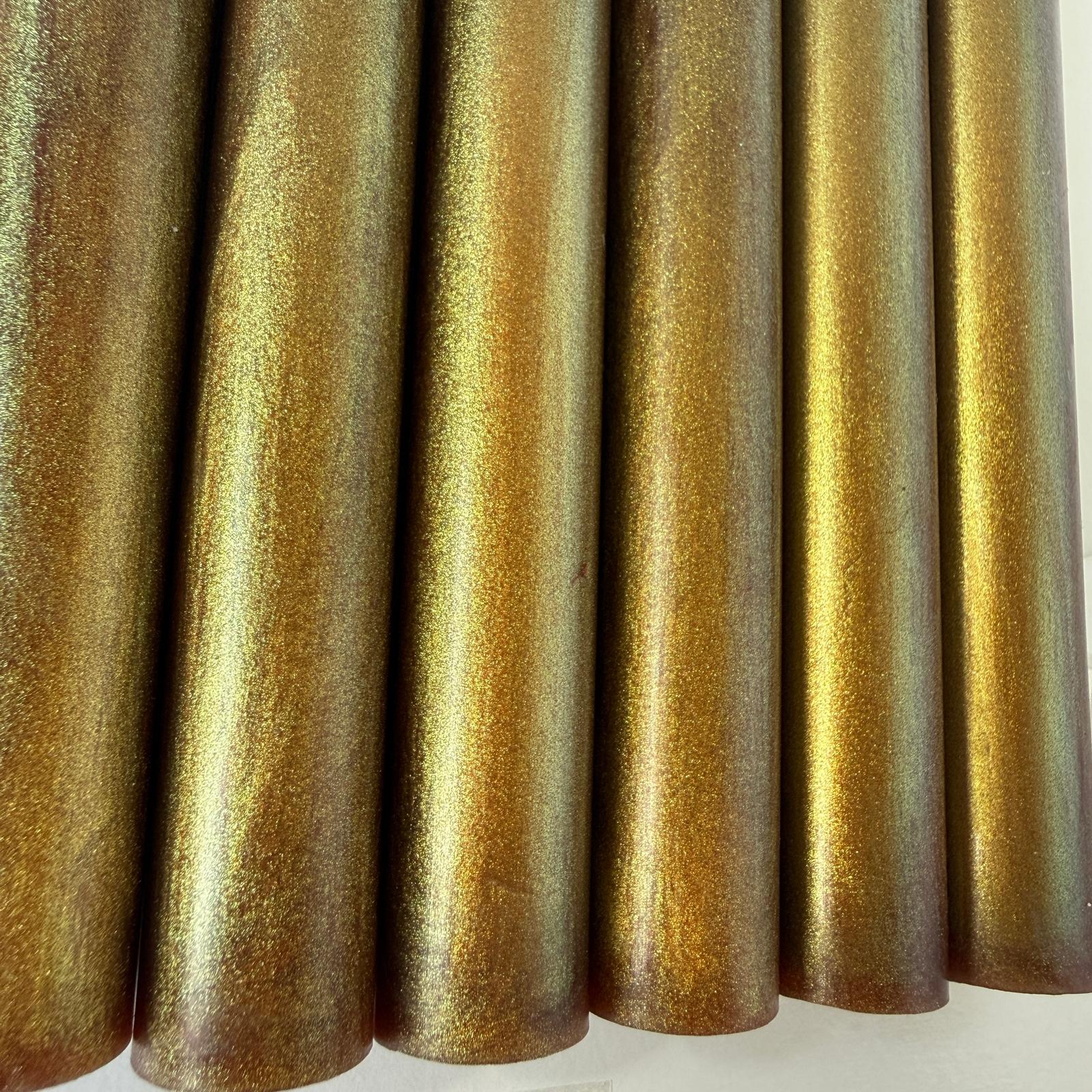 Chameleon resin pen blank Gold/Green
