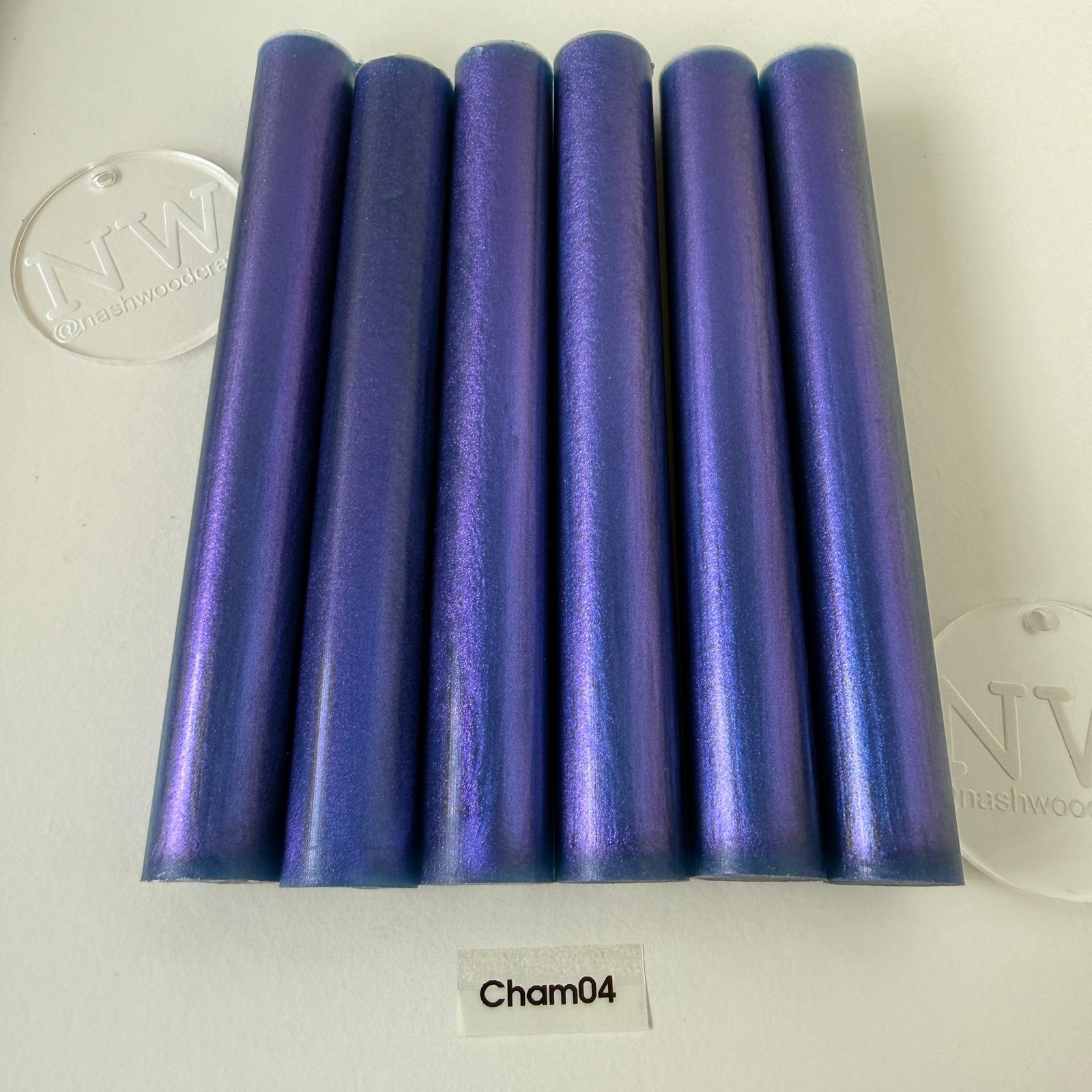 Chameleon resin pen blank Blue/Purple
