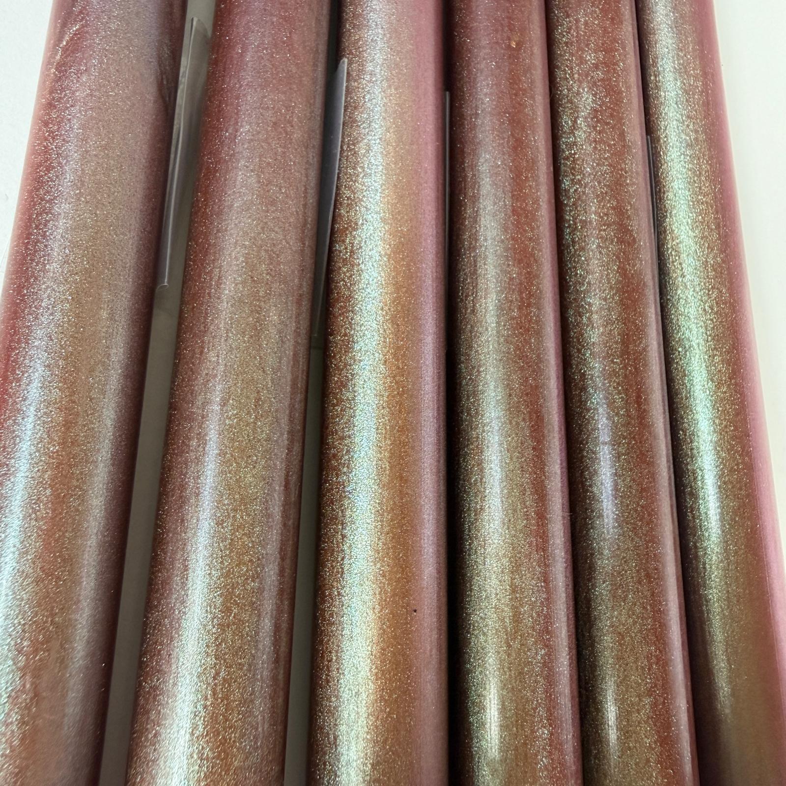 Chameleon resin pen blank Bronze/red/blue