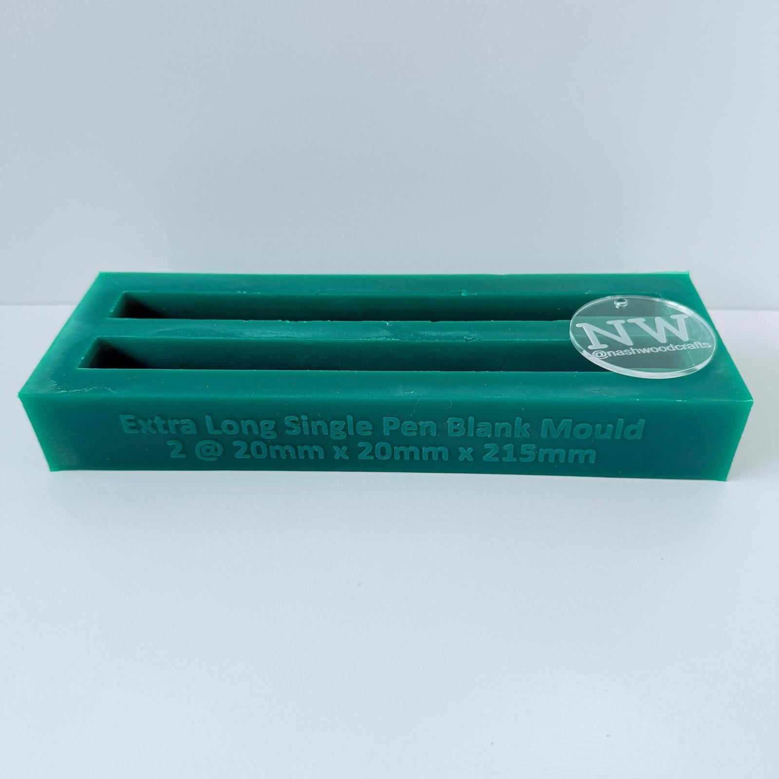 Single Silicone Pen Blank Mould - various sizes