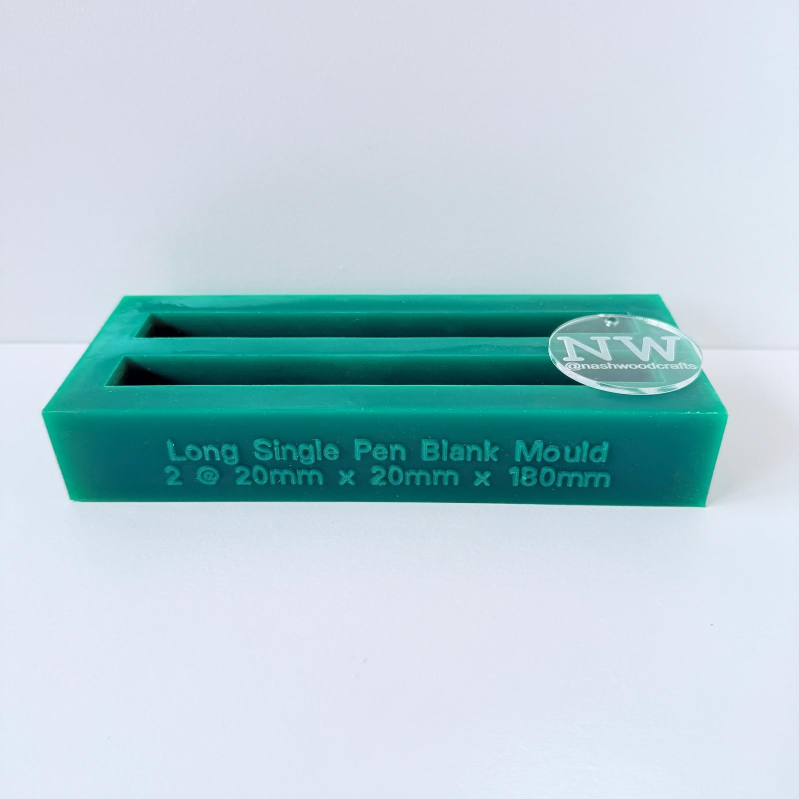 Single Silicone Pen Blank Mould - various sizes