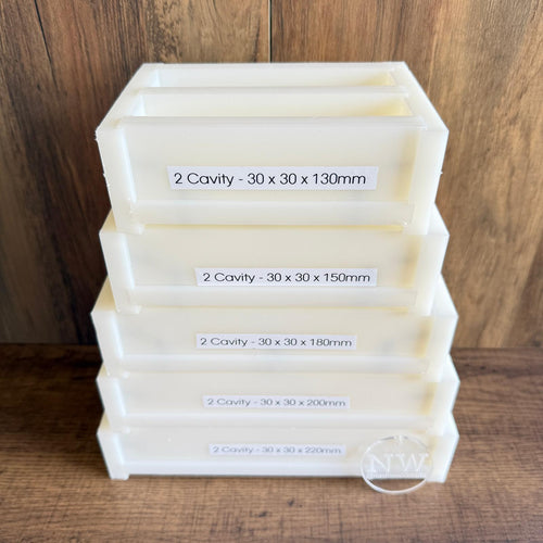 2 Cavity -  30x30mm Casting Moulds