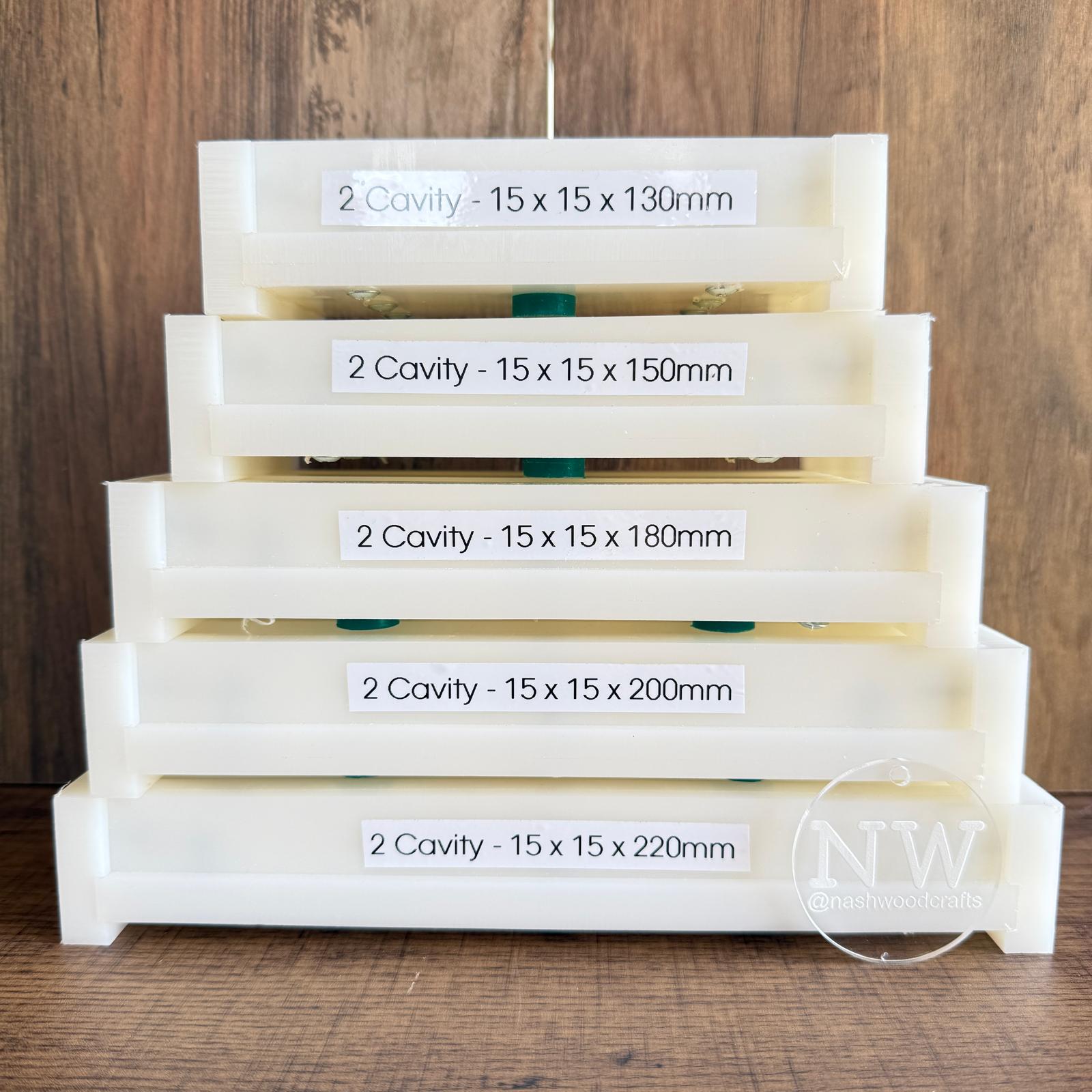 15 x 15mm  Pen Blank Casting mould ( 2 cavity)