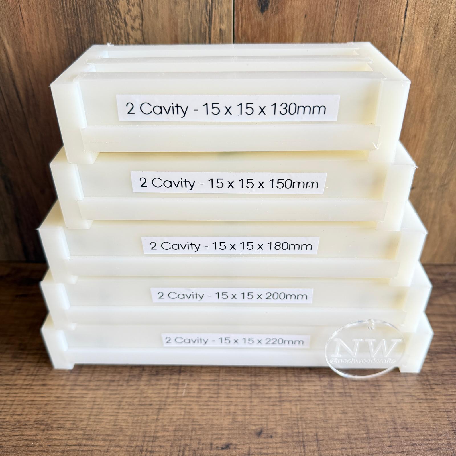15 x 15mm  Pen Blank Casting mould ( 2 cavity)