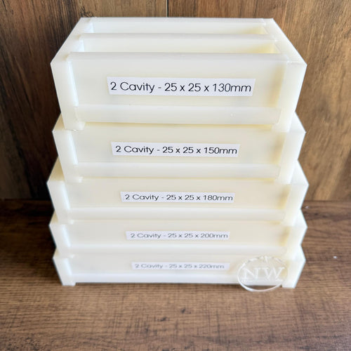 2 Cavity -  25x25mm  Casting Moulds