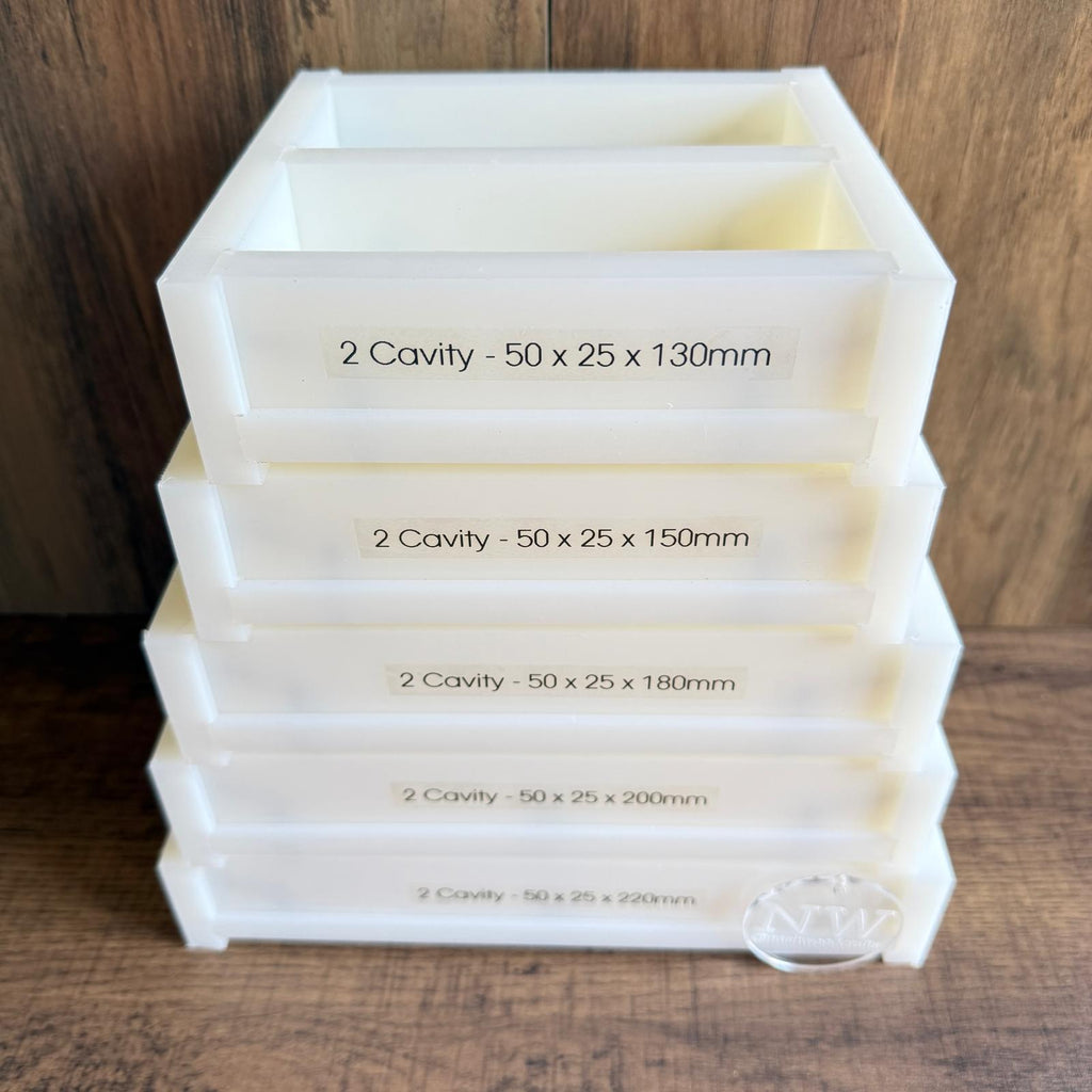 25mm x 50mm Casting Moulds - (2 x Cavities)
