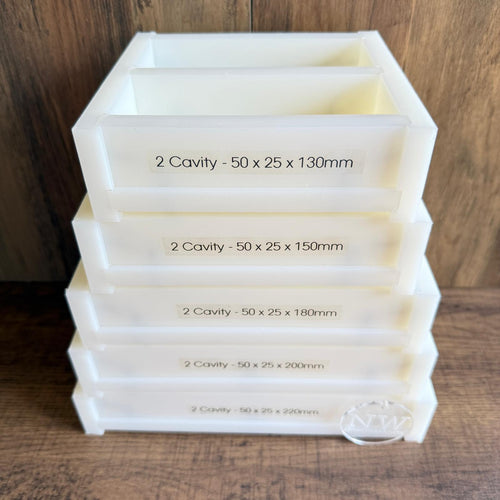 25mm x 50mm Casting Moulds - (2 x Cavities)