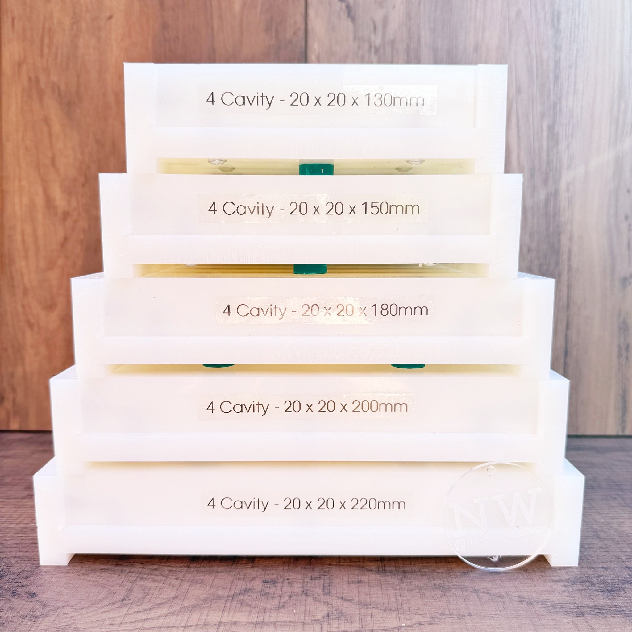 20 x 20mm Pen Blank Casting mould - (4 x Cavity)