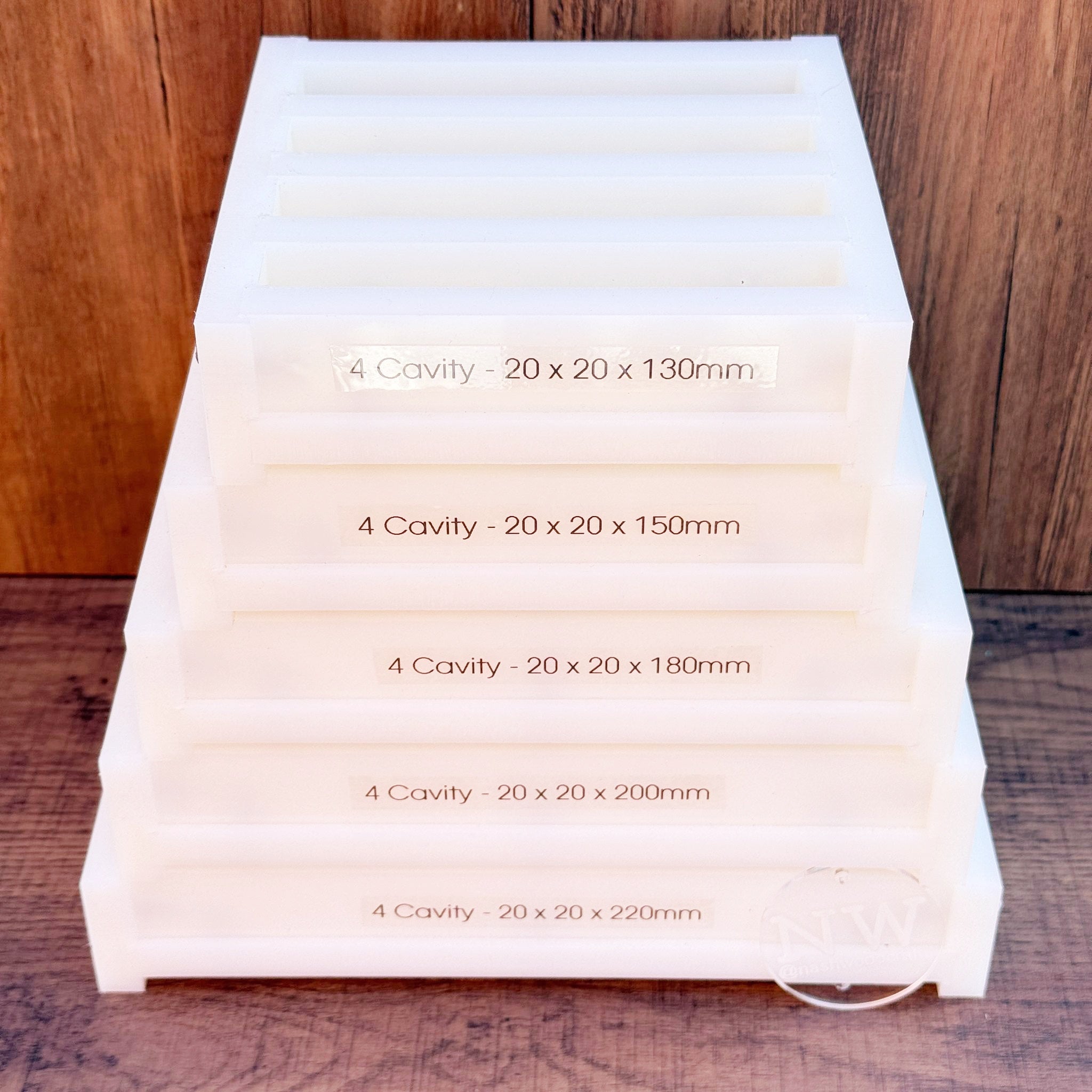 20 x 20mm Pen Blank Casting mould - (4 x Cavity)
