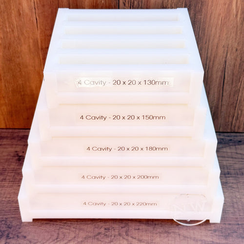 20 x 20mm Pen Blank Casting mould - (4 x Cavity)