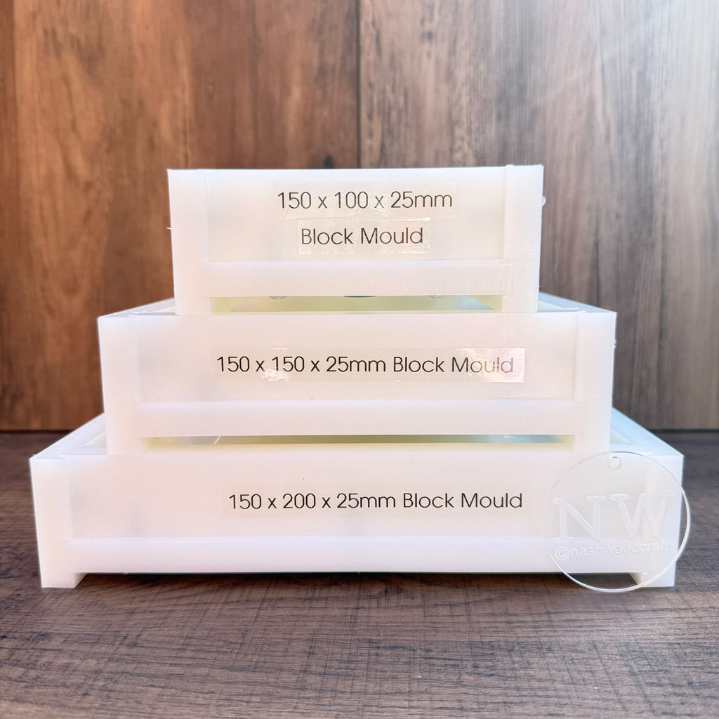 25mm Deep Block Moulds (various sizes)