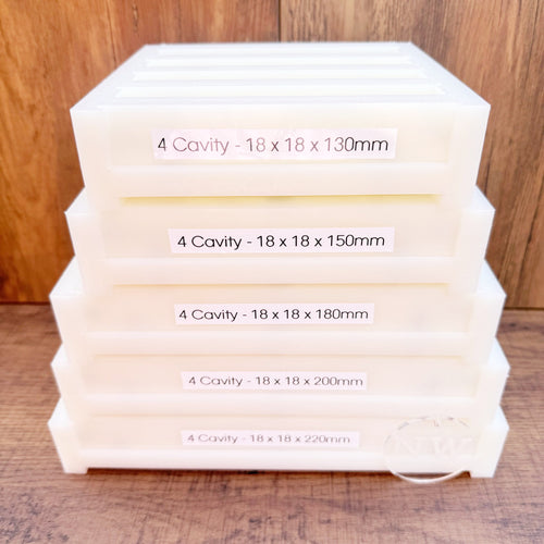 18 x 18mm Pen Blank Casting mould - ( 4x Cavity)