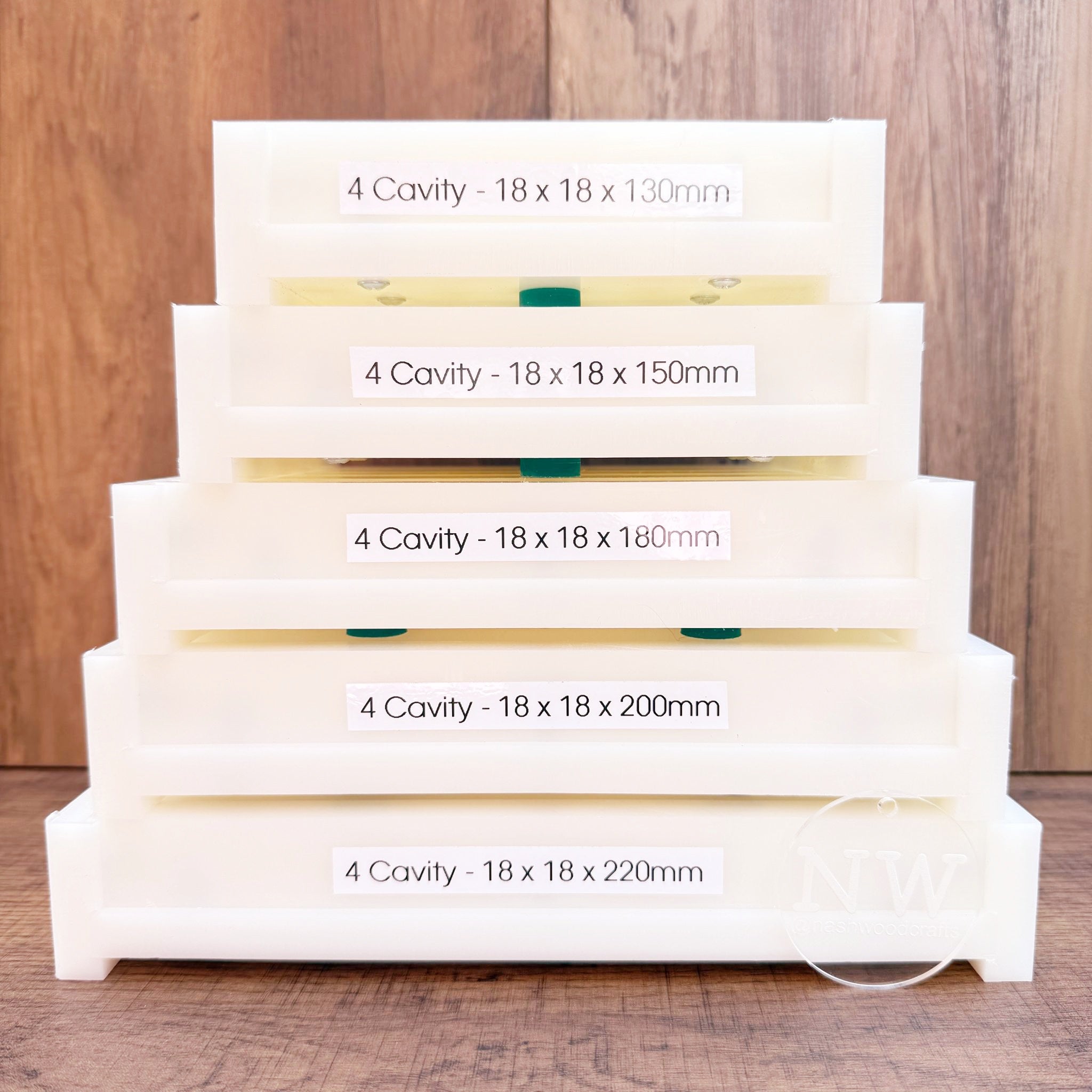 18 x 18mm Pen Blank Casting mould - ( 4x Cavity)