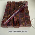 Alder Cone Melody epoxy pen blanks