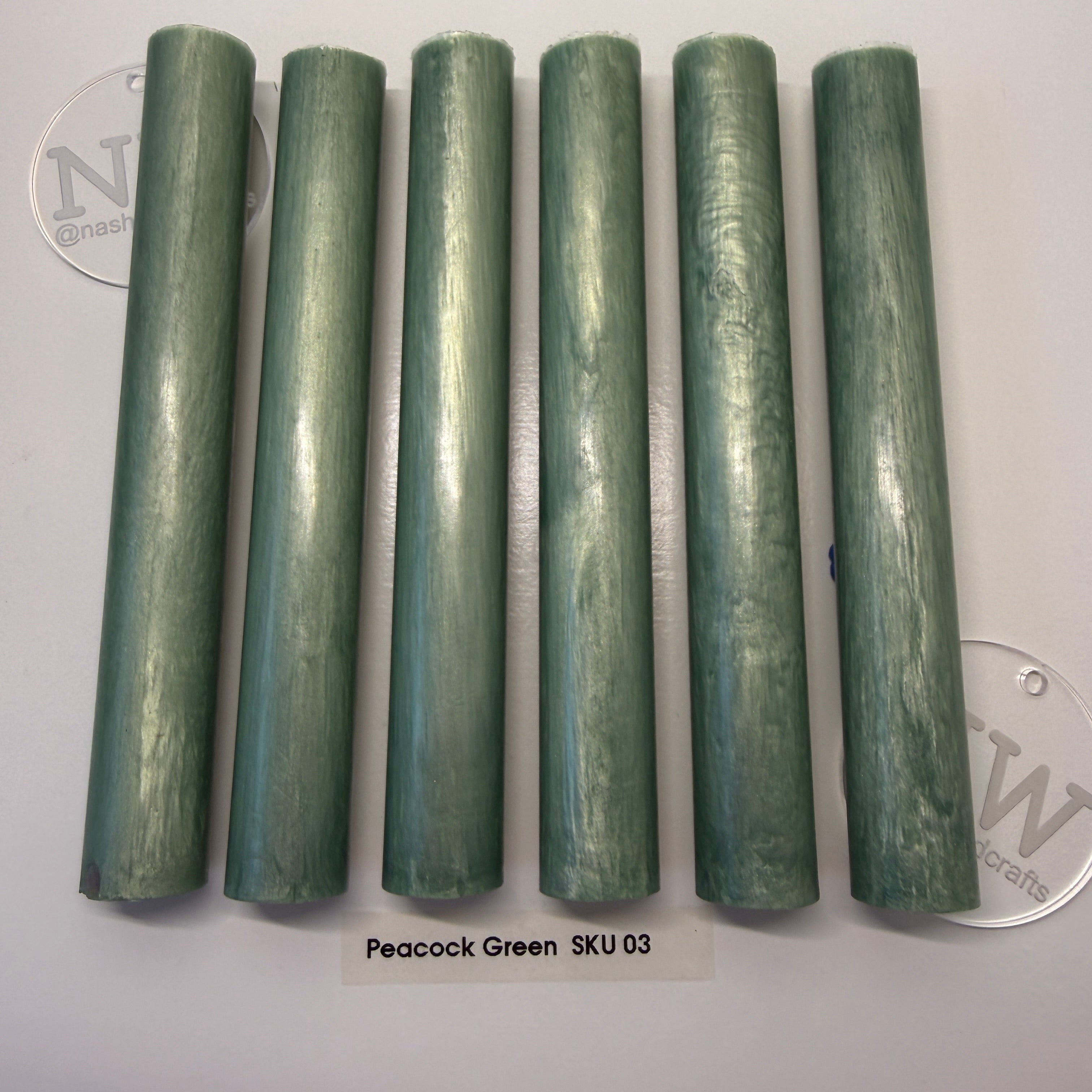 Single Coloured Epoxy Resin Pen Blanks