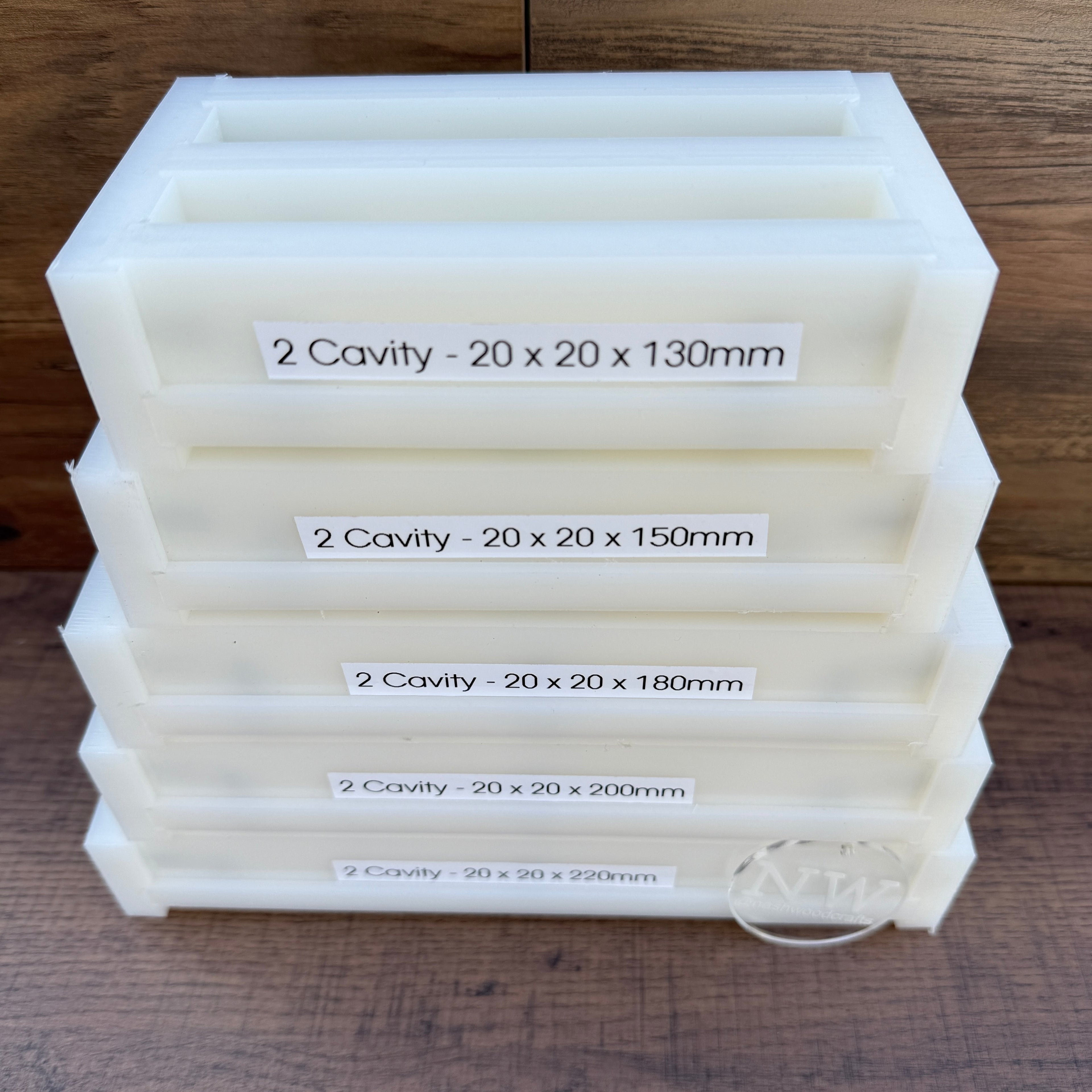 20 x 20mm Pen Blank Casting mould - (2 x Cavity)
