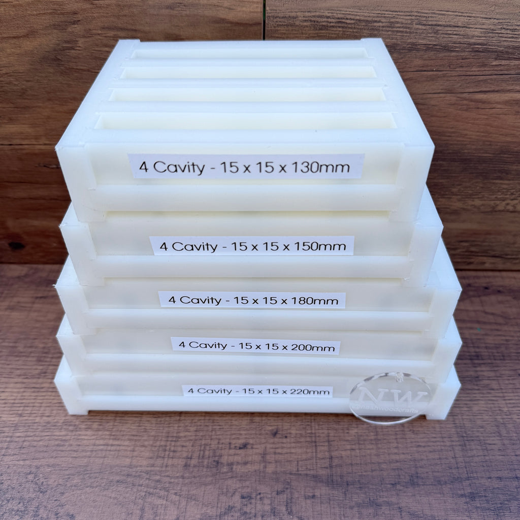 15 x 15mm (4 Cavity)  Pen Blank Casting mould