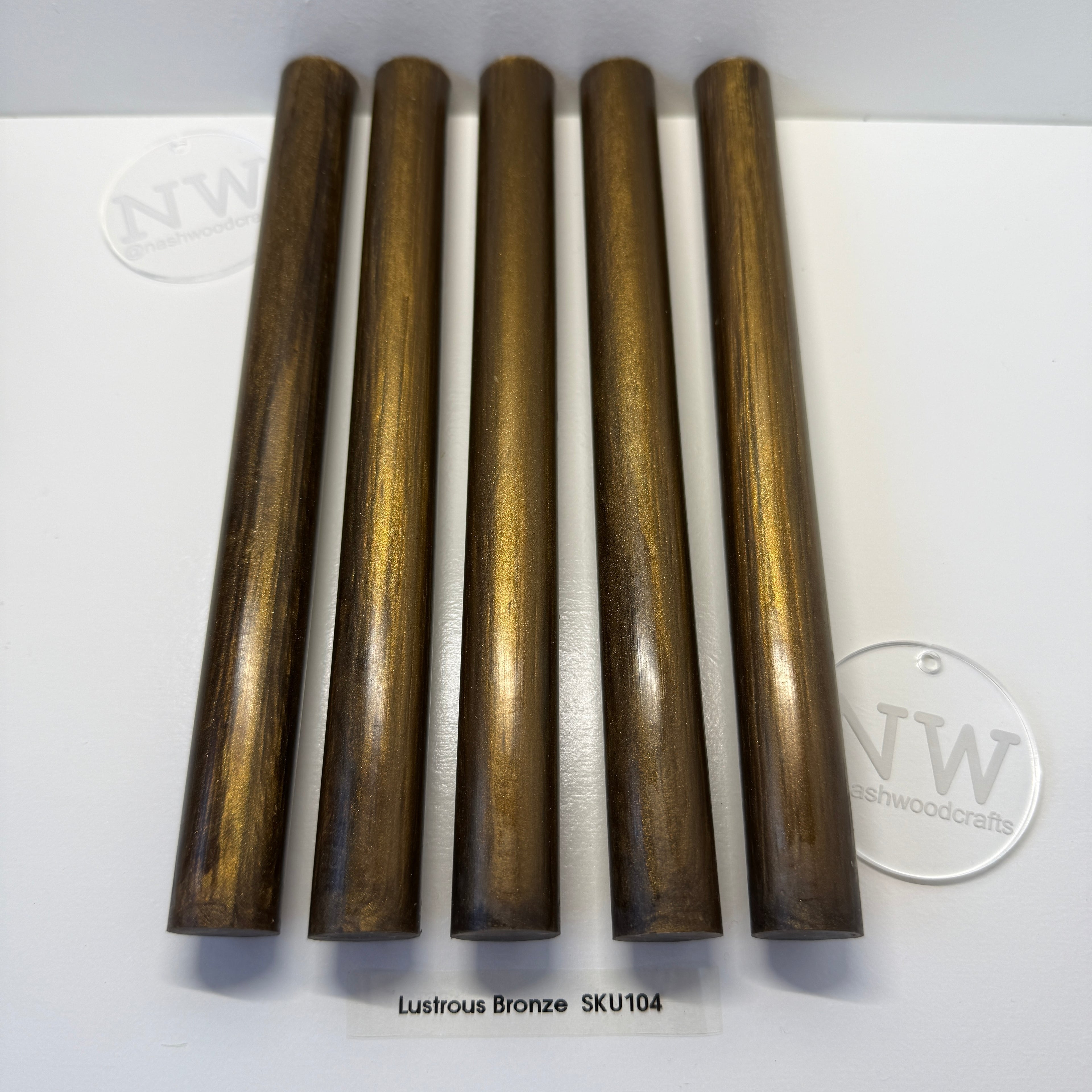 Lustrous Bronze pen blank