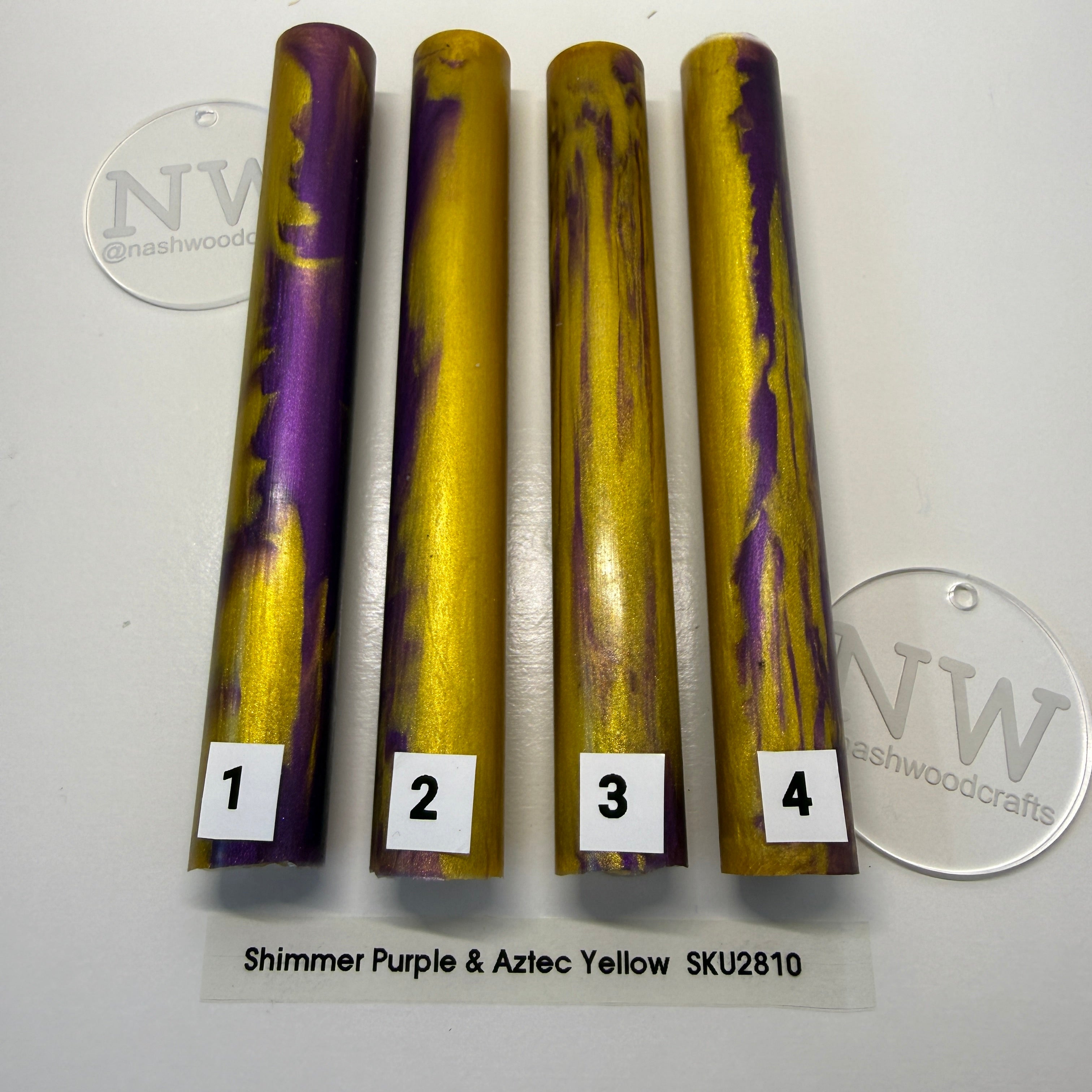 Mixed colour Epoxy pen blanks