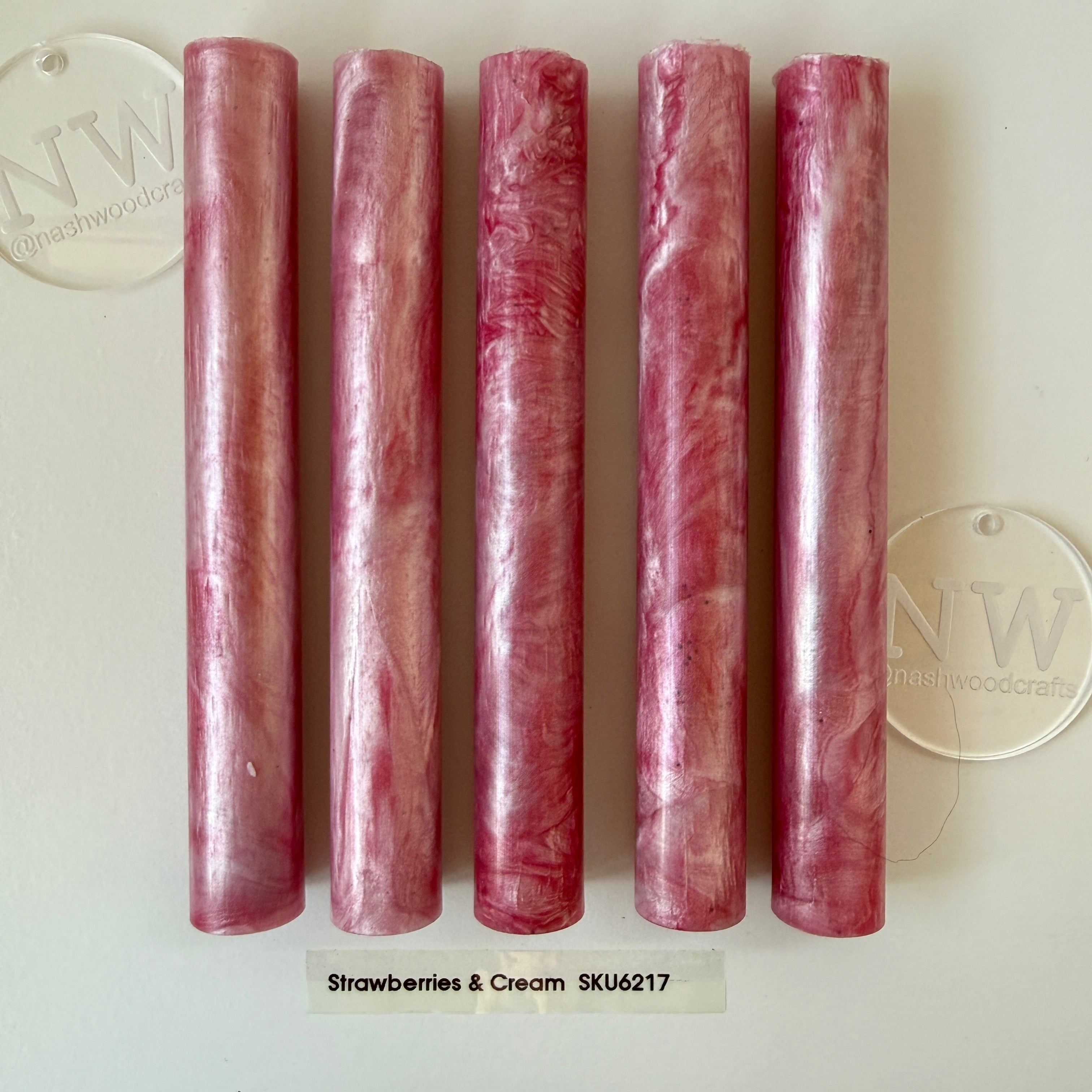 Mixed colour Epoxy pen blanks